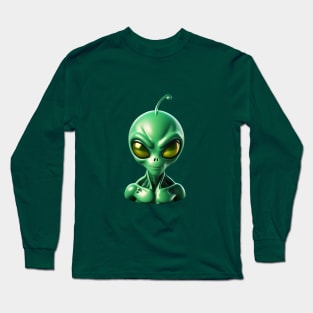 Green Martian Long Sleeve T-Shirt